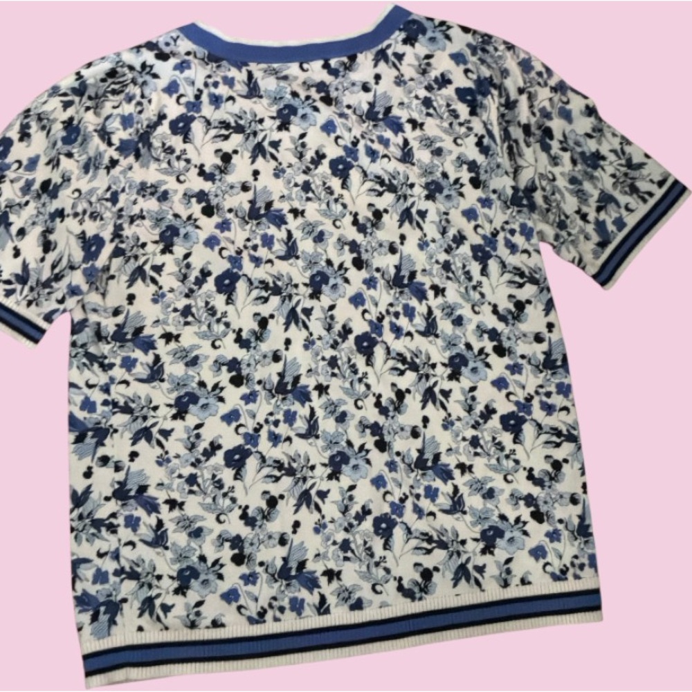 BRAND NEW Curated Coastal/Floral Light Sweater🎀Hamptons/Newport🎀Medium🎀Chic! - Picture 2 of 4